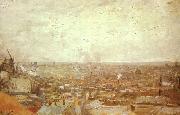 Vincent Van Gogh Blick vom Montmartre oil painting on canvas
